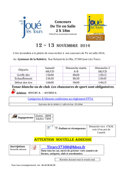 Joué Les Tours - Club des Archers Drouais