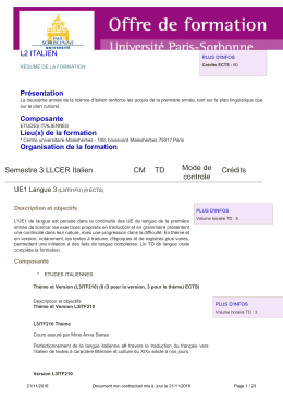 Composante - Université Paris