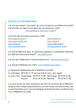 POUR PLUS D`INFORMATIONS