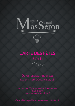 T&eacute;l&eacute;chargez-l&agrave; - Maison Masseron | Traiteur Rueil