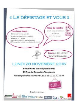 &laquo; LE D&Eacute;PISTAGE ET VOUS