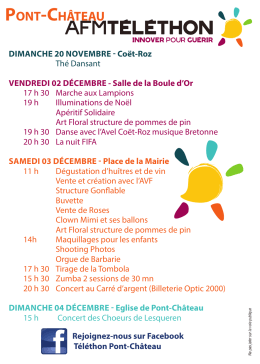 Détail du programme Téléthon