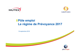 pole emploi - le regime prevoyance 2017