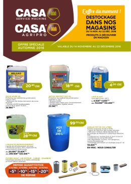 Promotion CASA/Doc magasin web