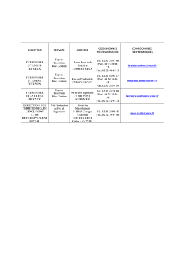 direction service adresse coordonnes telephoniques coordonnees