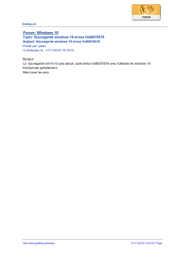 Forum: Windows 10