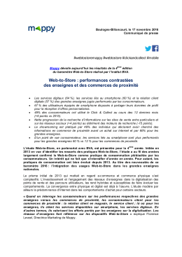 Web-to-Store : performances contrastées des