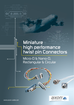 Rectangular Micro-D connectors