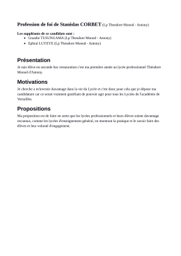 Stanislas Corbet - Acad&eacute;mie de Versailles