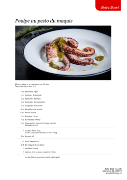 Poulpe au pesto du maquis