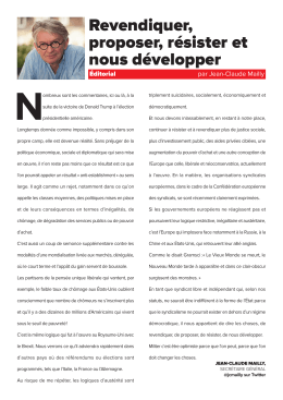 Editorial de Jean-Claude Mailly
