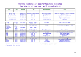 planning du 14 novembre 2016 - Université Paris 2 Panthéon