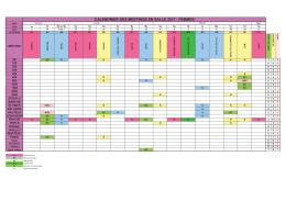 CALENDRIER DES MEETINGS EN SALLE 2017