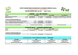 sciences de l ingenieur - IUT de Clermont