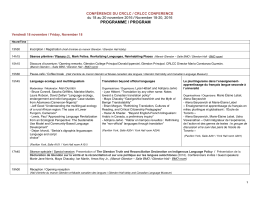 program - Glendon
