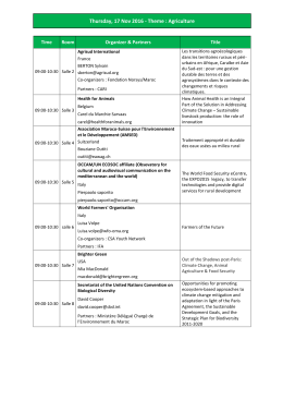 Theme : Agriculture - Association Nature et Patrimoine