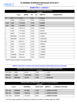 17 S2 HORAIRES SC SOCIALES 16-17