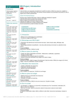 MS-Project, introduction