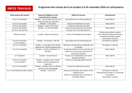 Télécharger le programme des travaux prévus d