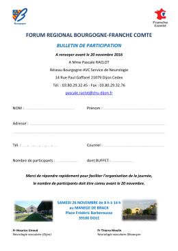 Bulletin de participation