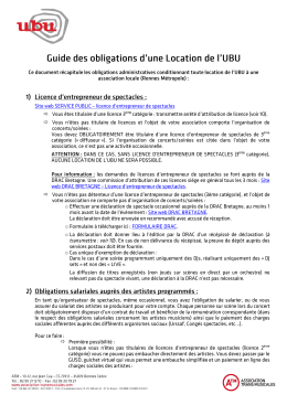 Guide des obligations d`une location UBU
