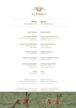 menu novembre