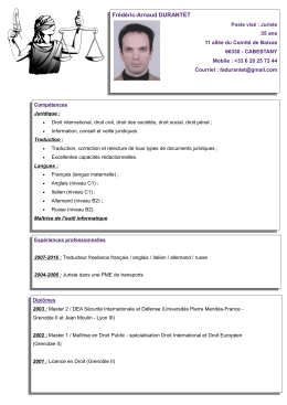 Frédéric-Arnaud DURANTET - Saint Charles International