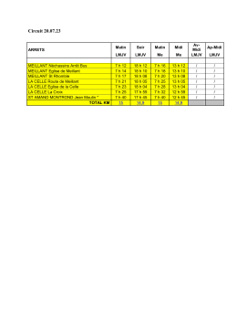 Fiche Horaires circuit 20.07.23 du 7 au 18/11/2017