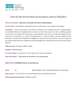Page 1 École supérieure ) C C du professorat v=º et de l`éducation