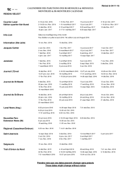 calendrier bi-mensuel
