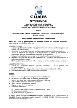 OFFRE D`EMPLOI