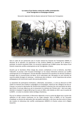 Les enjeux d`une histoire croisée des conflits contemporains et de l