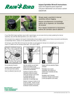 1 3 2 Impact Sprinkler Wrench Instructions Llave de