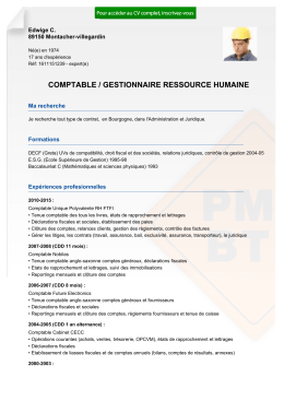 comptable / gestionnaire ressource humaine