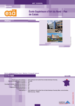 École supérieure d`art du Nord-Pas-de-Calais