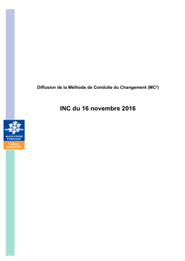 Diffusion de la Méthode de Conduite du Changement