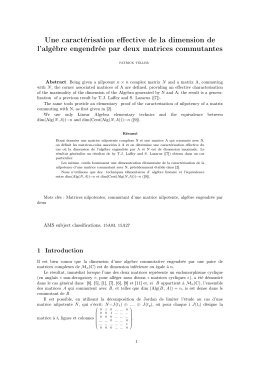 Dimension de C [A,B]