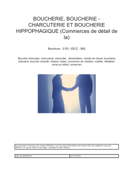 CHARCUTERIE ET BOUCHERIE HIPPOPHAGIQUE