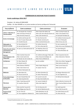 commission de discipline pour etudiants