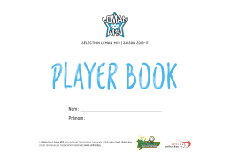 Playerbook - Sélection Léman M15