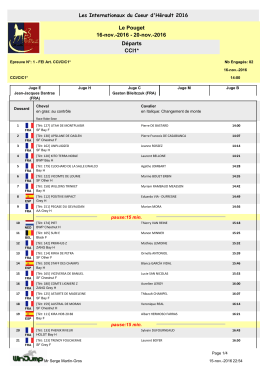 Le Pouget 16-nov.-2016 - 20-nov.