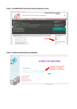 ETAPE 1 - Acad&eacute;mie de Nancy-Metz