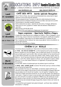 Associations Info - La biolle loisirs