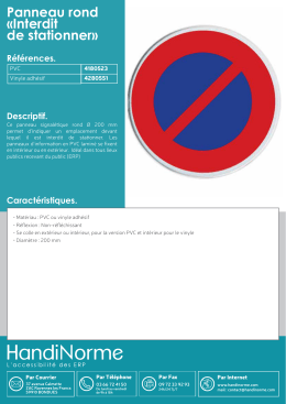 Panneau rond «Interdit de stationner