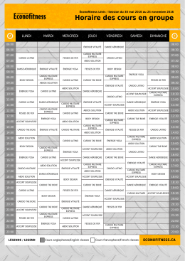 Télécharger cet horaire