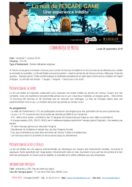 communique de presse