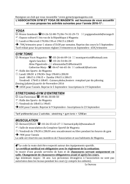 yoga gym tonic stretching-gym d`entretien musculation