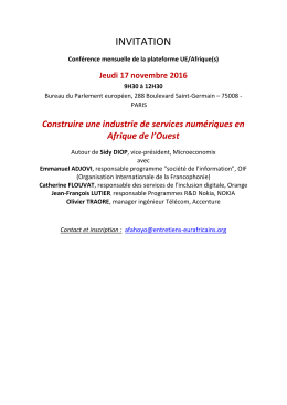 invitation - Entretiens europ&eacute;ens