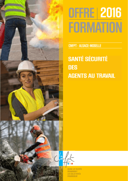 CATALOGUE SANTÉ SÉCURITÉ DES AGENTS AU