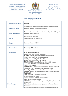 Fiche du projet MIMIR